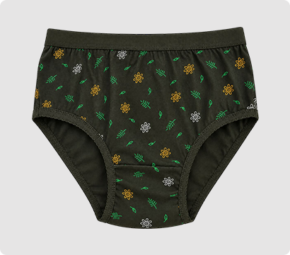 Ladies Outer Elastic Printed Brief